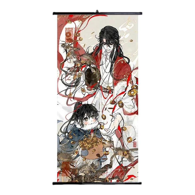 判官挂画尘不到问时木苏里小说二次元卡通装饰挂画新中式生日礼物