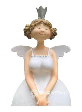 创意公主系床头柜天使摆件树脂