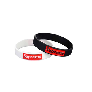 欧美潮牌supreme运动情侣硅胶手环个性学生夜光篮球橡胶男女腕带