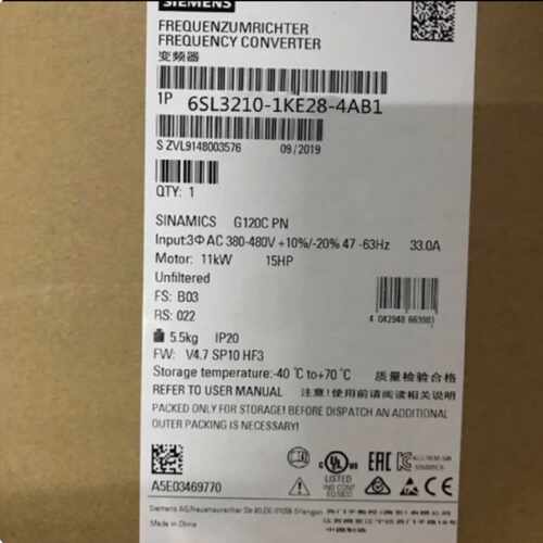 议价6SL3210-1KE28-4AB1 西门子G120 变频器全新原装6SL32101KE28