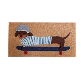 地垫入户门垫2026新款家用中古风门口入户狗狗丝圈脚垫耐磨防滑垫