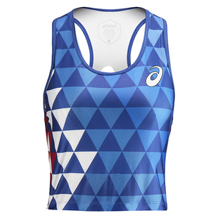 赞助运动员同款！田径精英Asics女子专业训练背心田径分体比赛服