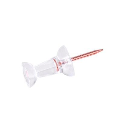 纸上文创透明图钉玫瑰金钉子