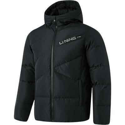 李宁短款羽绒服男士连帽棉服