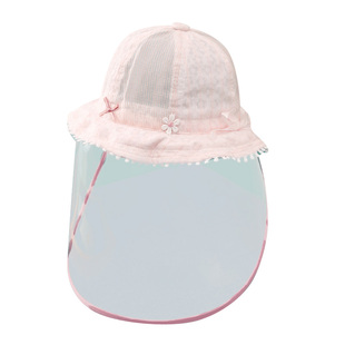 新生婴儿防疫帽夏季防护面部罩宝宝防飞沫面罩外出0-3月6遮阳防晒