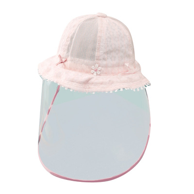 婴儿放飞沫宝宝防护面部罩防疫帽