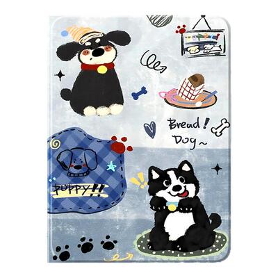 适用华为平板保护套秋冬可爱小狗