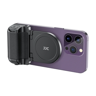 JJC 手机蓝牙助拍器适用苹果iphone17/16华为Magsafe磁吸支架无线遥控拍照手持手柄稳定器自拍防抖摄影拓展