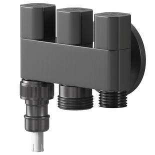 潜水艇一进三出洗衣机龙头专用自动止水阀多功能四通分水阀水龙头