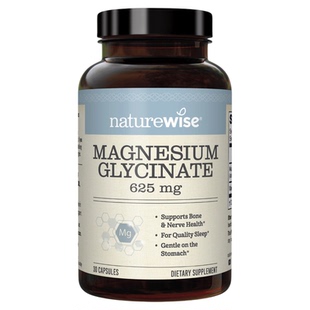 甘氨酸镁补充剂成人女士镁片有机海洋镁元素胶囊Nature官方旗舰店