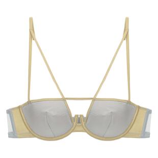 新款法式光面交叉美胸带性感纯欲内衣女软钢圈舒适薄棉杯文胸罩