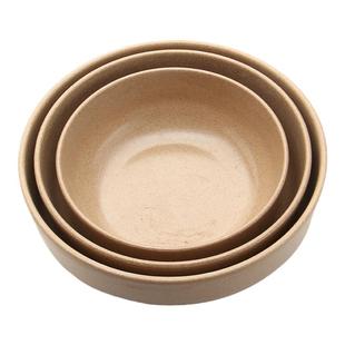 HUSK'SWARE壳氏唯稻谷壳汤碗盛汤中式家用圆形水果沙拉碗餐具套装