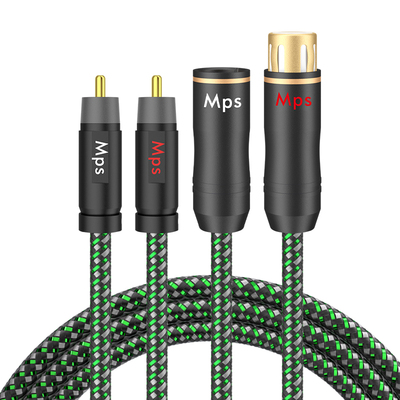 Mps单晶铜HiFi莲花转卡侬音频线