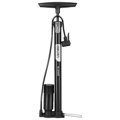 得力打气筒自行车家用通用电瓶车公路车山地车篮球高压充气泵管子