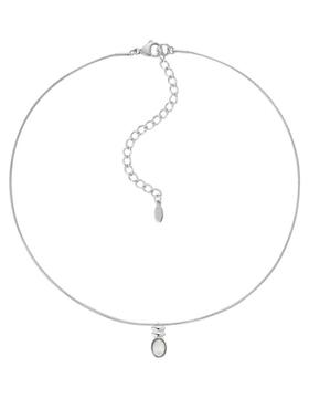 SSV甜心系列椭圆形贝母吊坠项链 女简约百搭小众锁骨链高级感