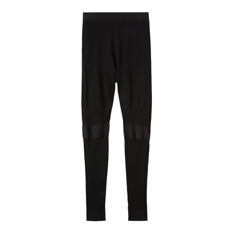 LoroPiana/诺悠翩雅男士休闲裤黑色真丝哑光精致紧身裤新款