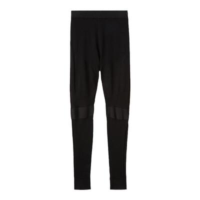 LoroPiana/诺悠翩雅男士休闲裤黑色真丝哑光精致紧身裤新款