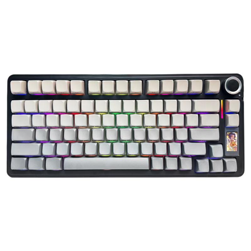 狼蛛S75pro无线三模客制化热插拔机械键盘fps电竞游戏无畏契约用