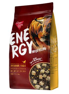 畅享优品膘壮红肉冻干猫粮6kg