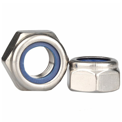 304/316不锈钢尼龙防松螺母防滑