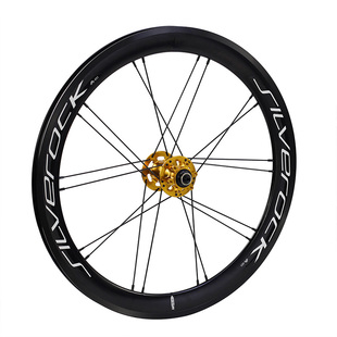 SILVEROCK SR40-HUB001铝20寸406 451轮组星芒车圈折叠车轮组碟刹