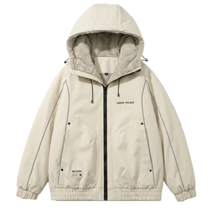 冬季重磅新款青少年美式座山雕棉衣夹克加绒加厚防寒保暖男生外套