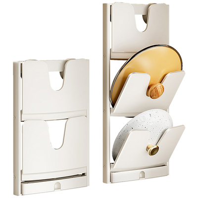 厨房吸盘折叠备菜收纳架带沥水盘