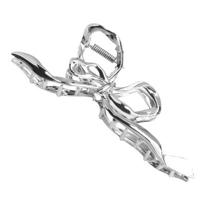 甜酷范儿十足金属蝴蝶结抓夹