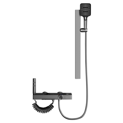 JOMOW卫浴简易淋浴花洒套装无顶喷恒温增压沐浴器全铜浴室淋浴器