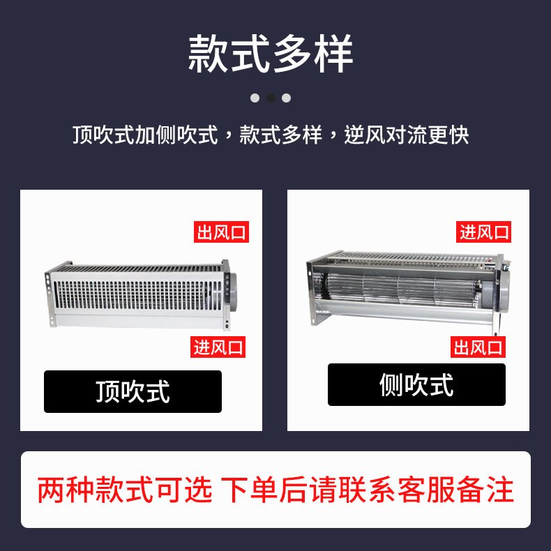 干式变压器横流冷却风机GFDD470/590-120/150横流贯流散热顶吹式