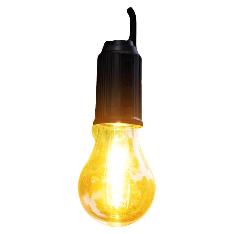 2025新款太阳能露营灯充电复古野营灯LED钨丝帐篷灯应急球泡灯