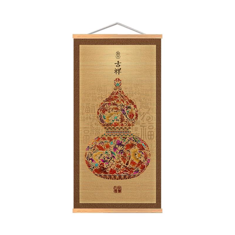 新中式葫芦挂画入户玄关装饰画