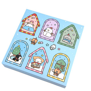 圣诞雪人洞洞乐盲盒情侣礼物空盒盲盒圣诞礼物戳戳卡通礼品盒礼盒