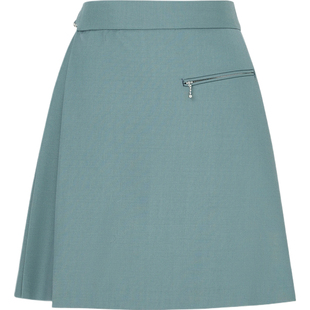 【折扣】Beautiful People 女褶裥羊毛迷你半身裙