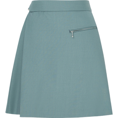 【折扣】Beautiful People 女褶裥羊毛迷你半身裙