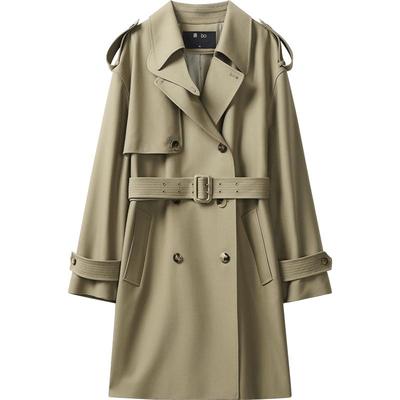 【100%羊毛】播 bo 商场同款中长款24秋宽松风衣BDR3FD2327