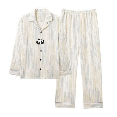 猫人纯棉情侣睡衣女休闲家居服