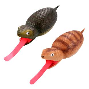 肥小蛇吐舌头捏捏乐仿真动物整蛊吓人按压解压神器男女孩儿童玩具