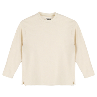 朴术男装2025年秋冬季新款百搭羊毛纹理感肌理设计简约米白色毛衣