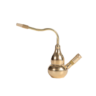 黄铜葫芦水烟壶两用型便携式水烟斗旱烟水烟袋烟嘴过滤器带水老式