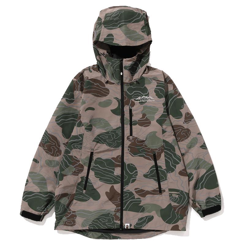 男装层叠图案连帽夹克外套BAPE