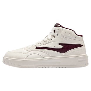 融雪鸿星尔克板鞋男鞋冬季新款皮面防泼水鞋子学生休闲高帮运动鞋