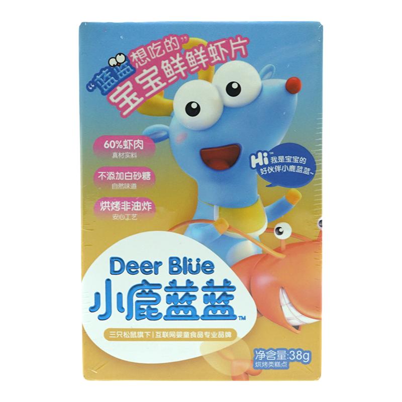 小鹿蓝蓝鲜虾片非油炸膨化