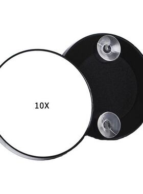 创意吸盘镜黑色放大镜化妆镜圆镜