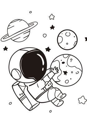 太空儿童房间北欧ins风创意贴纸