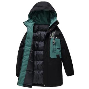 17冬季高中生羽绒棉衣服16青少年15中长款外套14初中学生棉袄男装