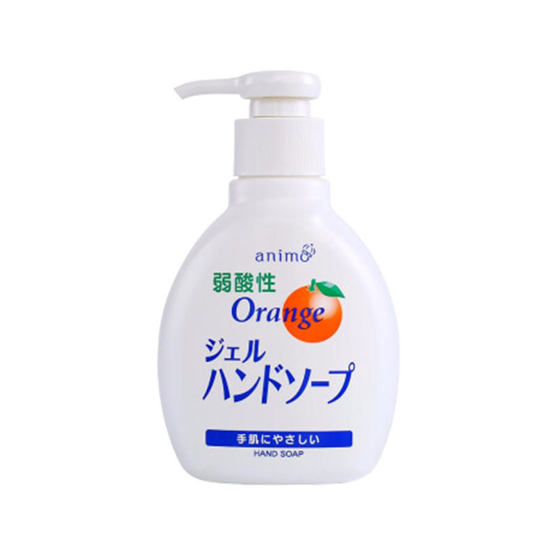 日本进口火箭洗手液清新橙香弱酸性温和不伤手抑菌家用办公200ml
