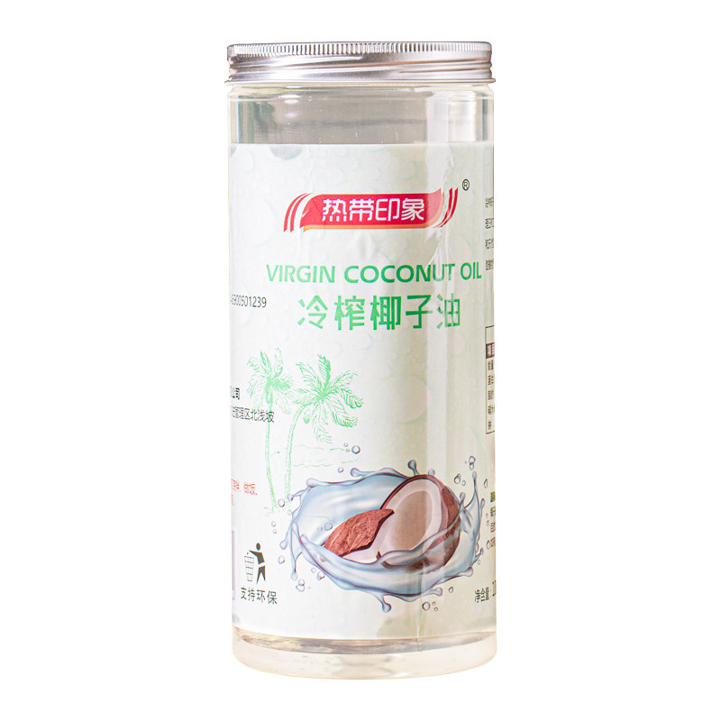 海南特产冷榨椰子油冷压初榨健身