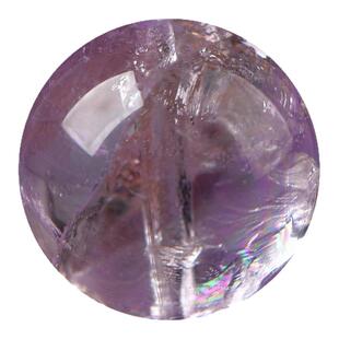 天然水晶薰衣草阿赛diy配件半成品串珠手串项链饰品散珠单珠大颗