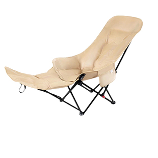 户外折叠椅月亮椅新款午休躺椅露营椅子便携式沙滩椅钓鱼野餐椅凳